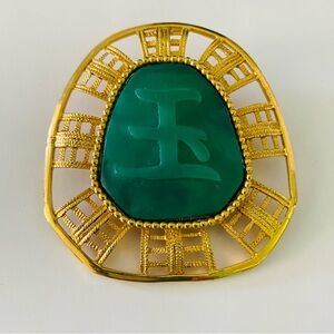 Vintage Asian Inspired Pendant/ Pin.